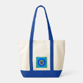 Bloom Blue Tote Bag (Achterkant)