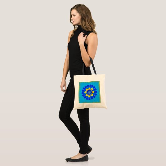Bloom Blue Tote Bag (Voorkant (model))