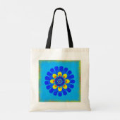 Bloom Blue Tote Bag (Achterkant)