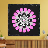 Bloom Blush Canvas Afdruk (Insitu (Woonkamer))