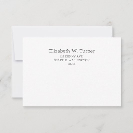 Bloom Blush Peony Wedding RSVP Kaart (Achterkant)