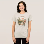 Bloom Boho Natuur Landschap | Groei Door Wat Je Tri-Blend Shirt (Voorkant volledig)