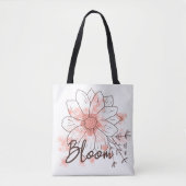 Bloom Boho Tote Bag (Voorkant)