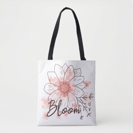 Bloom Boho Tote Bag (Voorkant)