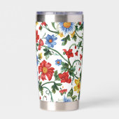 Bloom Boldly | Bloemendessin Thermosbeker Geïsoleerde Drinkbeker (Achterkant)