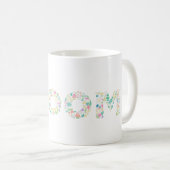 “BLOOM Botanical Letter Mug – Minimal Nature Typog Koffiemok (Voorkant rechts)