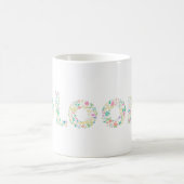 “BLOOM Botanical Letter Mug – Minimal Nature Typog Koffiemok (Center)