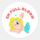 Bloom & Bounce Ronde Sticker (Voorkant)