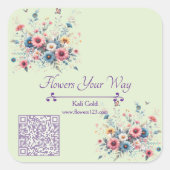 Bloom & Brand Vierkante Sticker (Voorkant)