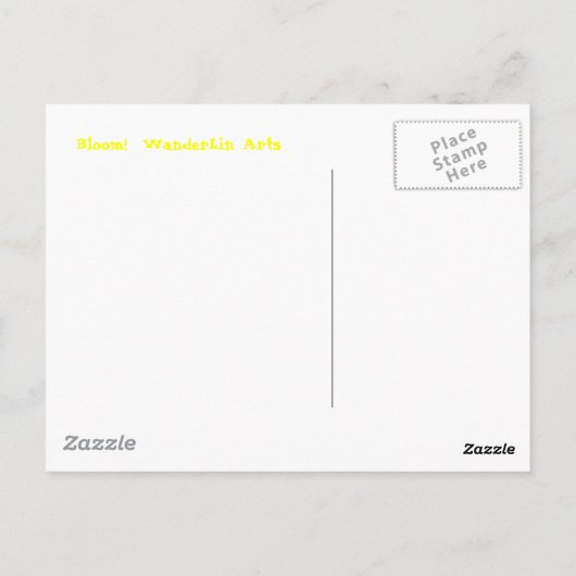 BLOOM! Briefkaart (Achterkant)