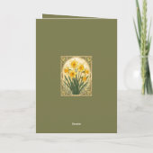 Bloom Bright The March Daffodil Spirit Kaart (Achterkant)