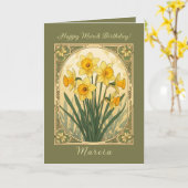 Bloom Bright The March Daffodil Spirit Kaart (Gele Bloem)
