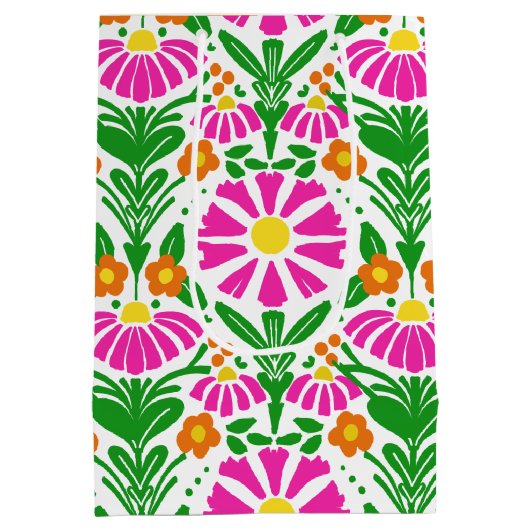 Bloom Brightly & Celebrate in Style Medium Cadeauzakje (Achterkant)