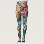 Bloom Burst Bloemen Explosie Legging (Voorkant)