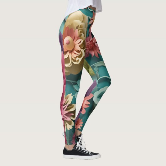 Bloom Burst Bloemen Explosie Legging (Rechts)