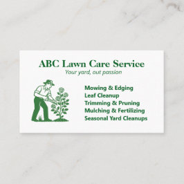 Bloom Care Lawn Care Visitekaartje