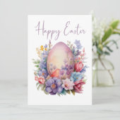 Bloom & Chirp – Easter Elegance Kaart (Staand voorkant)