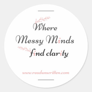 Bloom Clarity Ronde Sticker