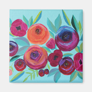 Bloom Colorful Floral Magnet
