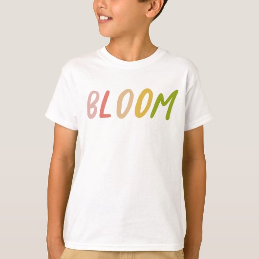 Bloom Cute Colorful Simple kinder T-shirt (Voorkant)