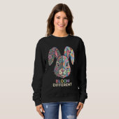 Bloom Different Floral Geometric Bunny Sweatshirt (Voorkant volledig)