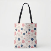 Bloom dot pattern canvas tas (Voorkant)