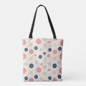 Bloom dot pattern canvas tas (Achterkant)