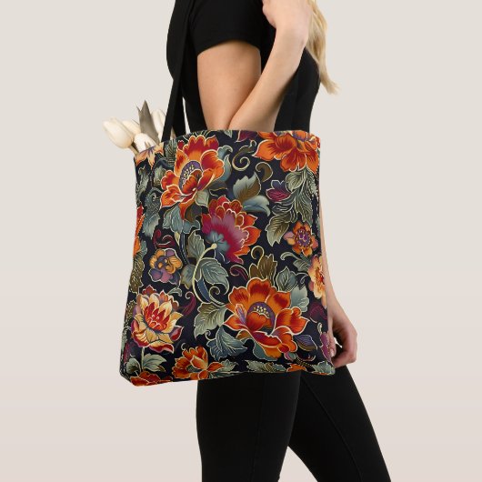 Bloom Elegance Shopping Bag Tote Bag (Dichtbij)