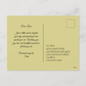  Bloom Elegantie Groet Briefkaart (Achterkant)