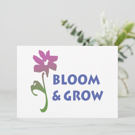 Bloom en Grow (Staand voorkant)