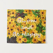 Bloom en wees blij wandkleed (Voorkant (horizontaal))