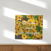 Bloom en wees blij wandkleed