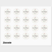 Bloom Every Dream Leraar Bloemmotief  Ronde Sticker (Vel)