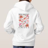 Bloom Female Empowerment Quote Hoodie (Achterkant)