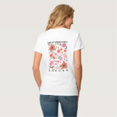 Bloom Female Empowerment Quote T-shirt (Achterkant volledig)