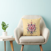 Bloom & Flame –  bloemenelegantie Kussen (Stoel)