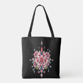 Bloom & Flame – bloemenelegantie Tote Bag (Achterkant)