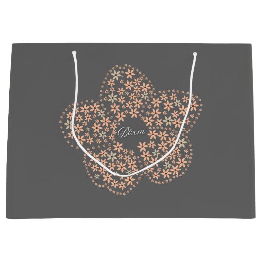 Bloom Floral Design – Dark Elegant Design Groot Cadeauzakje (Voorkant)