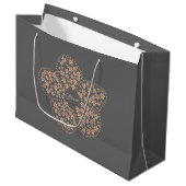 Bloom Floral Design – Dark Elegant Design Groot Cadeauzakje (Voorkant Gekanteld)