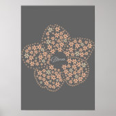 Bloom Floral Design – Dark Elegant Design Poster (Voorkant)