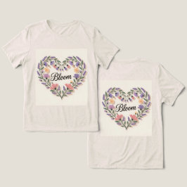 Bloom Floral Heart Havermout Tri-Blend Shirt