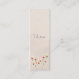 Bloom Floral Mini Bladwijzer Contactkaartje