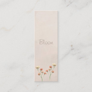 Bloom Floral Mini Bladwijzer Contactkaartje