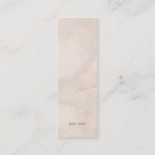 Bloom Floral Mini Bladwijzer Contactkaartje (Achterkant)