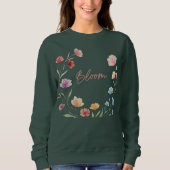 Bloom Floral Soft Pastel Botanical Design Trui (Voorkant)