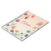 Bloom Floral Soft Pastel Inspirational Notitieboek (Linkerzijde)