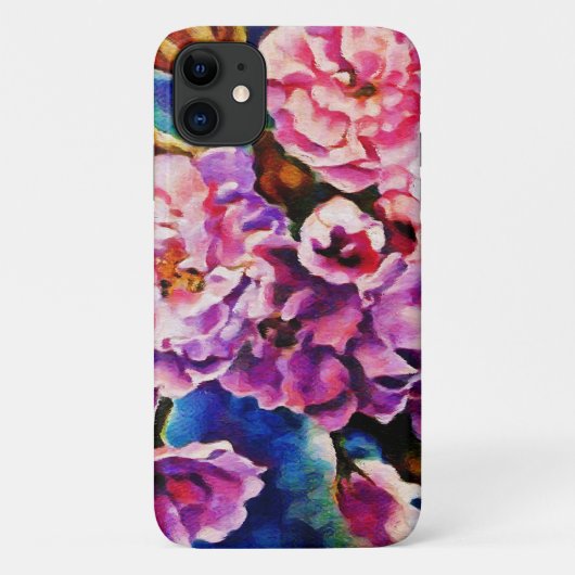 Bloom Floral Sun Fuchsia Pink Art Case-Mate iPhone Case (Achterkant)