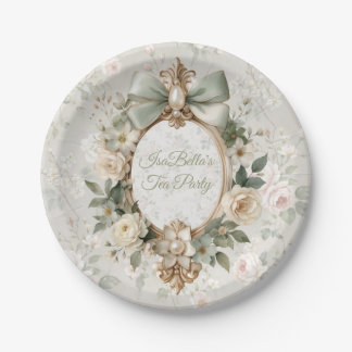 Bloom Floral Tea Party Paper Plates Papieren Bordje