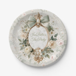 Bloom Floral Thee Feest Papieren Borden Bordje