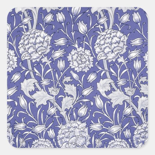  Bloom Flower Old - William Morris Vierkante Sticker (Voorkant)